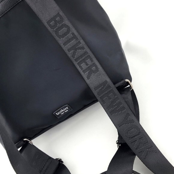 Botkier Trigger Backpack Black Nylon Multi Functional Adjustable Shoulder Straps - Picture 7 of 15